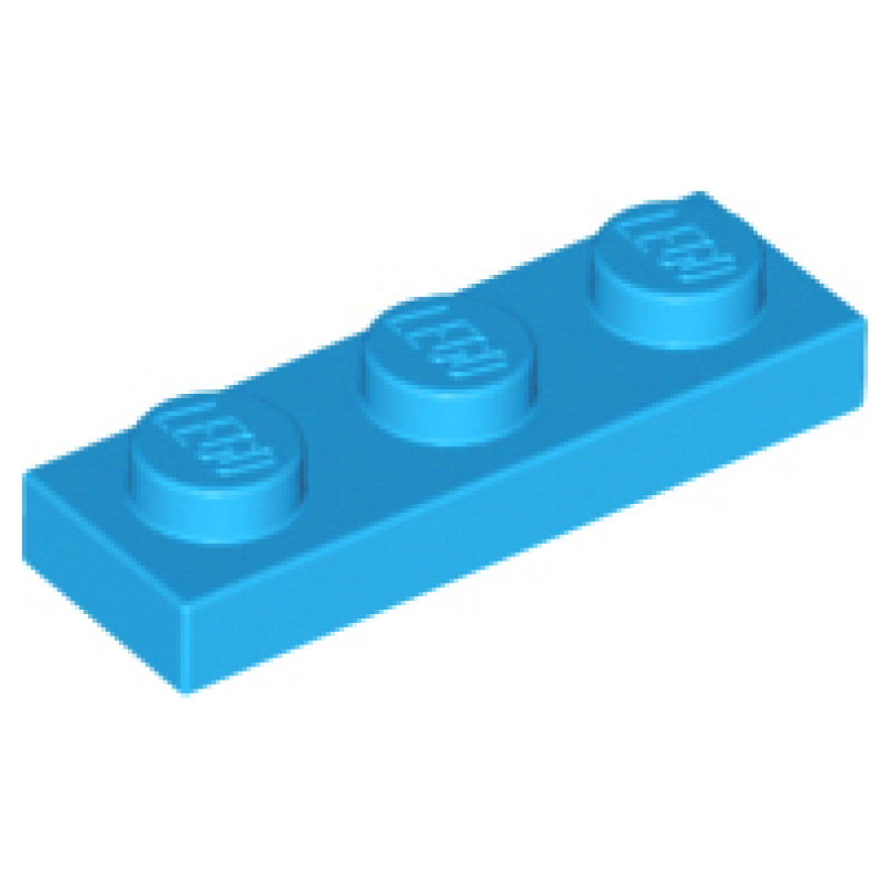 Plaat 1x3 Dark Azure